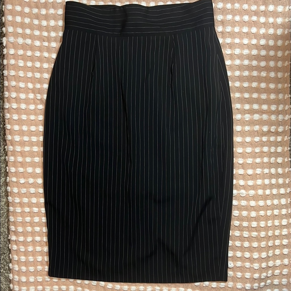 SHAPE FX~ Elegant Pinstripe Skirt Size 6